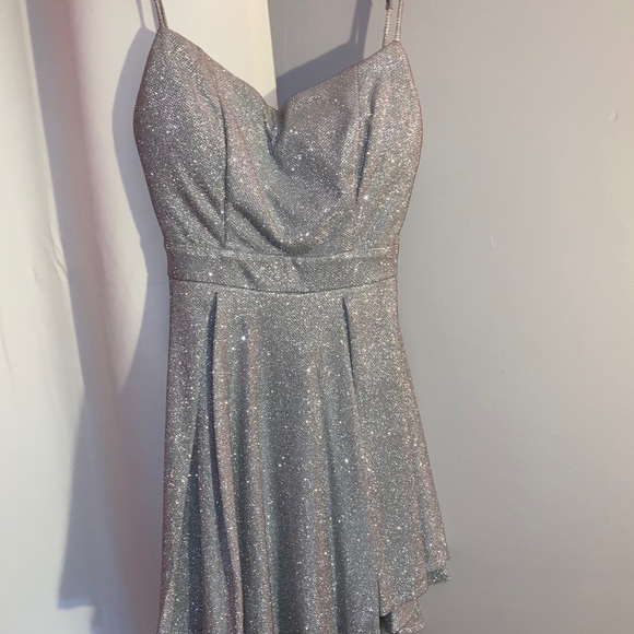 Silver Glitter Dress - Picture 1 of 4